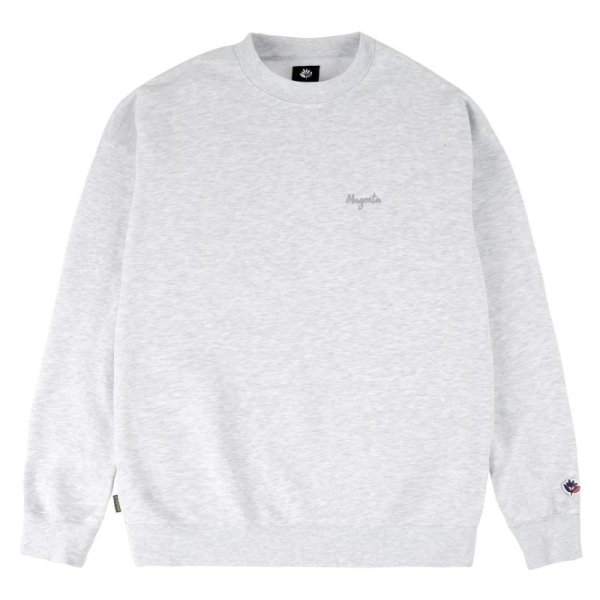 画像1: MAGENTA SKATEBOARDS"SCRIPT CREWNECK" - ASH (1)