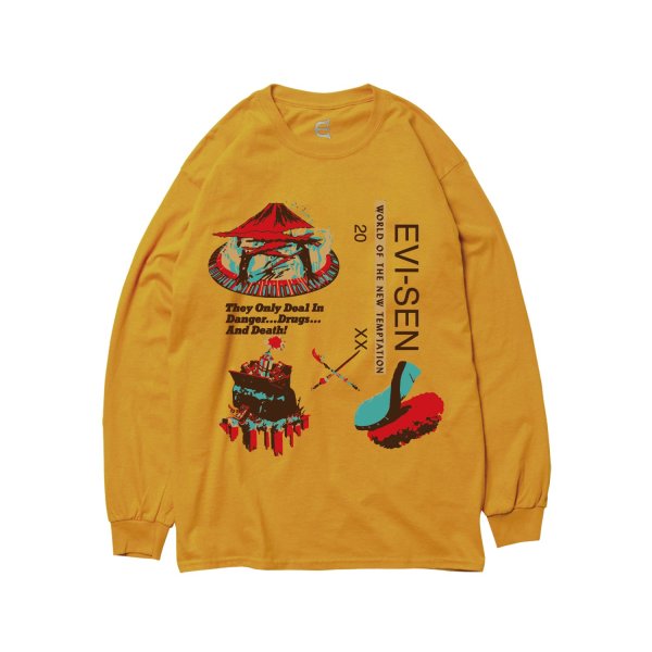 画像1: EVISEN SKATEBOARDS "EVISEN SOUVENIR LS" - GOLD (1)