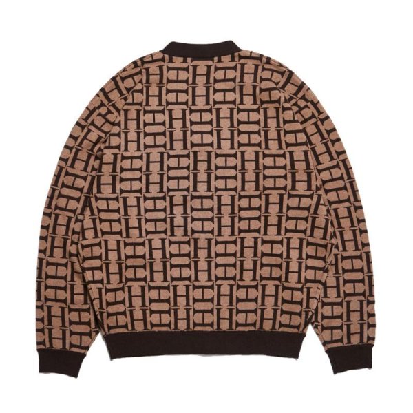 画像2: HELLRAZOR " H MONO KNIT CARDIGAN " - BEIGE (2)