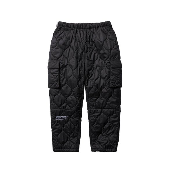 画像1: EVISEN "SOUVENIR QUILTING PANTS" - BLACK (1)