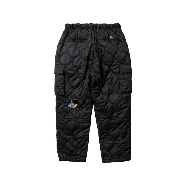 画像2: EVISEN "SOUVENIR QUILTING PANTS" - BLACK (2)
