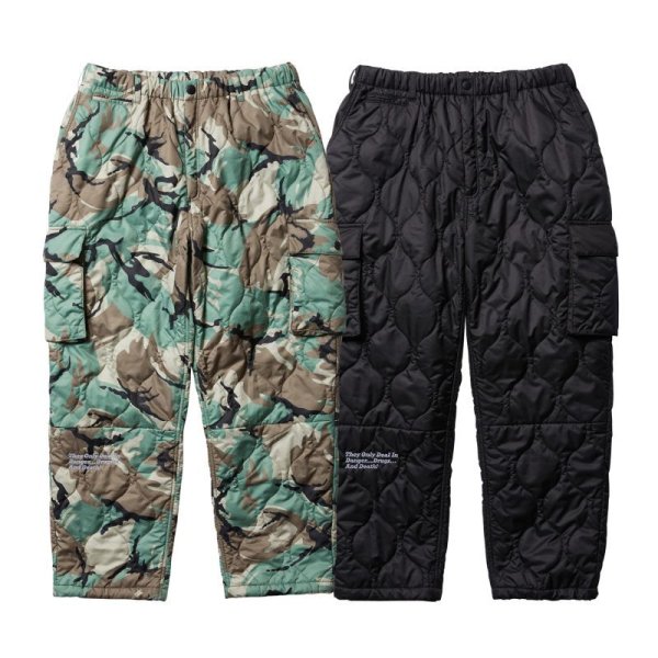 画像4: EVISEN "SOUVENIR QUILTING PANTS" - BLACK (4)