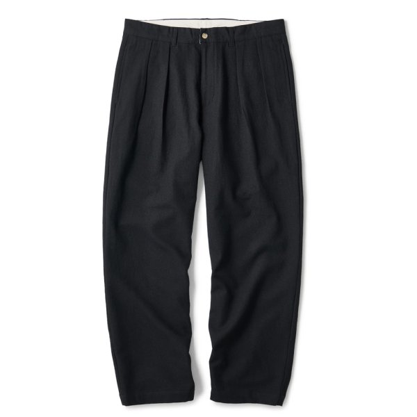 画像1: FTC "WOOL SLACKS PANT" - BLACK (1)