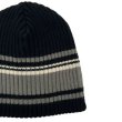 画像3: COMFORTABLE REASON "STRIPE BEANIE" - BLACK/GREY (3)