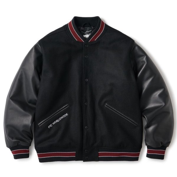 画像1: FTC "CLASSIC VARSITY JACKET" - BLACK (1)