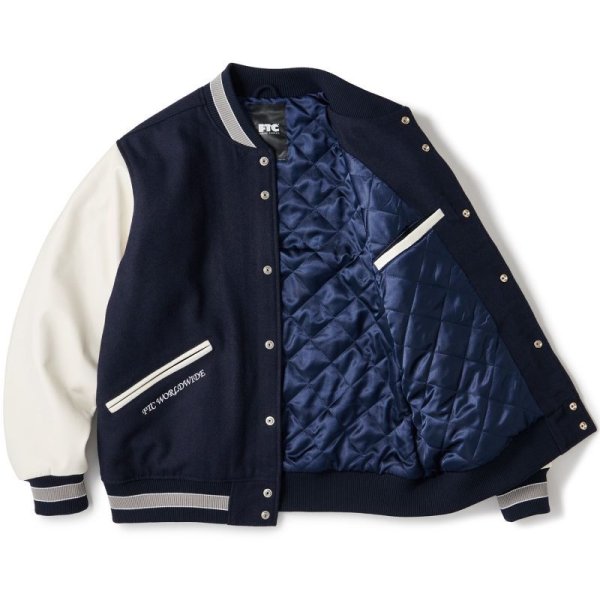 画像3: FTC "CLASSIC VARSITY JACKET" - BLACK (3)