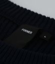 画像4: FORMER MERCHANDISE "CIRCULATE KNIT CREW" - NAVY (4)