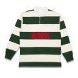 画像1: QUARTERSNACKS "GLOGE RUGBR" - GREEN / CREAMSTRIPE (1)