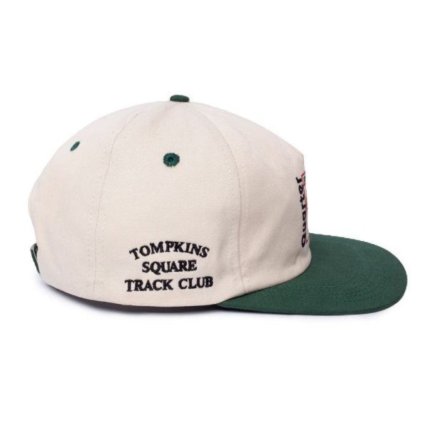 画像2: QUARTERSNACKS "PARTY CAP" - CREAM / GREEN (2)