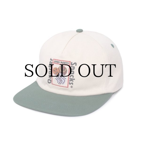 画像1: QUARTERSNACKS "PARTY CAP" - CREAM / GREEN (1)
