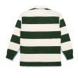 画像2: QUARTERSNACKS "GLOGE RUGBR" - GREEN / CREAMSTRIPE (2)