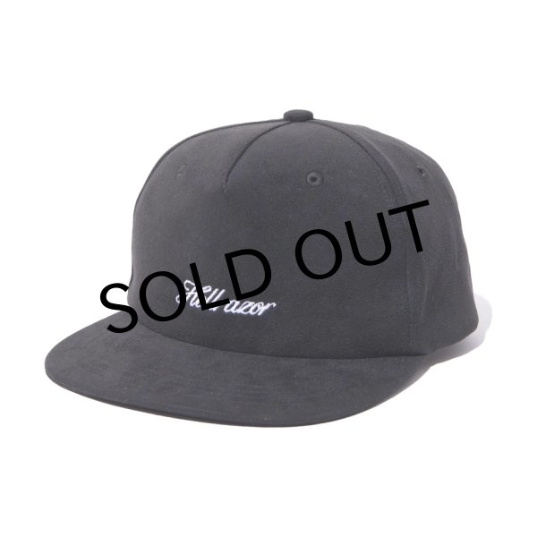 画像1: 【SALE】HELLRAZOR "SCRIPT SUEDE 5PANEL " - BLACK (1)