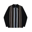 画像1: HELAS "BUNDY FULL ZIP KNIT POLO" - BLACK (1)