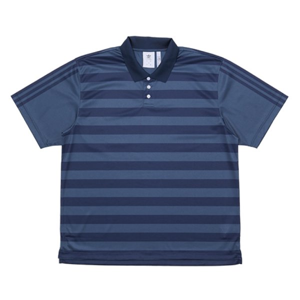 画像1: ADIDAS SKATEBOARDING "ADIDAS POP POLO SHIRT 23FW" - NAVY (1)