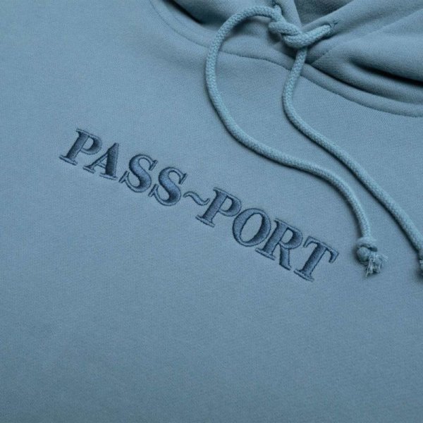 画像2: PASS~PORT. "Official Contrast Organic Hoodie" - Baltic Blue (2)