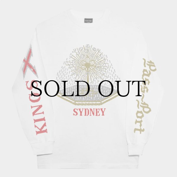 画像1: PASS~PORT. "Kings X Long-sleeve Tee" - WHITE (1)