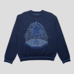 画像1: PASS~PORT. "Kings X Fountain Mohair Sweater" - NAVY (1)