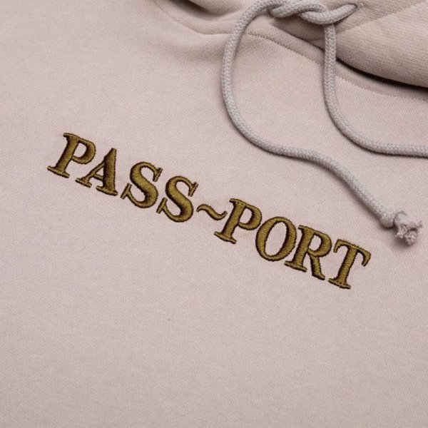 画像2: PASS~PORT. "Official Contrast Organic Hoodie" - Khaki (2)