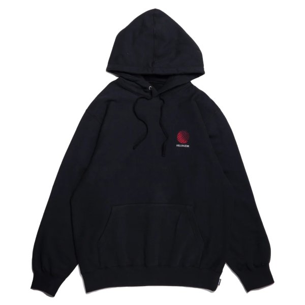 画像2: 【SALE】HELLRAZOR "LOGO EMB PATCH HOODIE" - BLACK (2)
