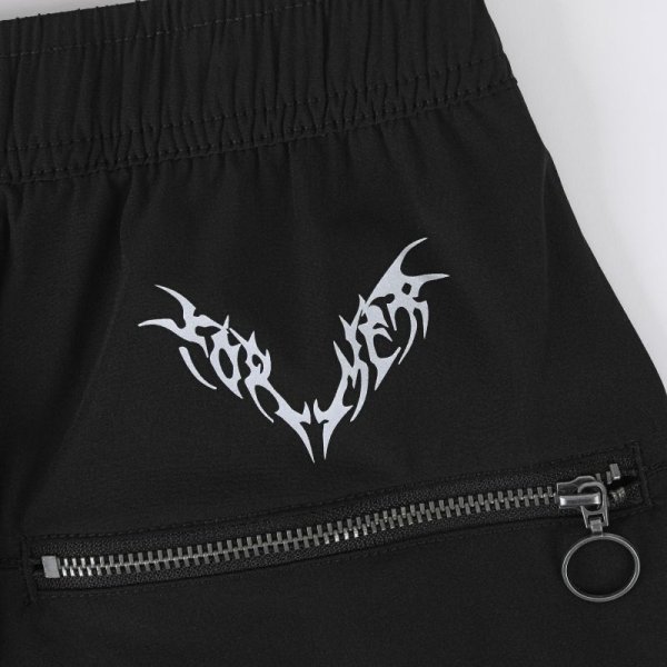 画像6: FORMER MERCHANDISE "SWANS TRIBAL SWIM TRUNK / Shaun Manners Collection" - BLACK (6)