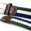 画像2: MAGENTA "TRI BRAIDED BELT" - BLUE (2)