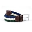 画像1: MAGENTA "TRI BRAIDED BELT" - BLUE (1)