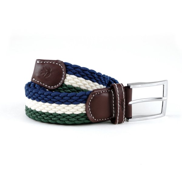 画像1: MAGENTA "TRI BRAIDED BELT" - BLUE (1)