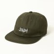 画像1: STRUSH WHEELS "Script EMB Strapback Cap" - OLIVE (1)