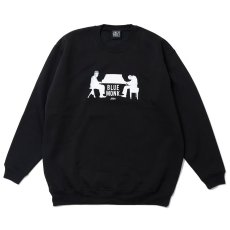 画像1: STRUSH WHEELS "Blue Monk Crewneck Sweat Art by Guru Kato" - BLACK (1)