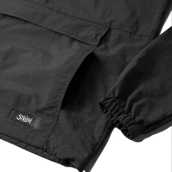 画像3: STRUSH WHEELS "Signature EMB Anorak Jacket" - BLACK (3)