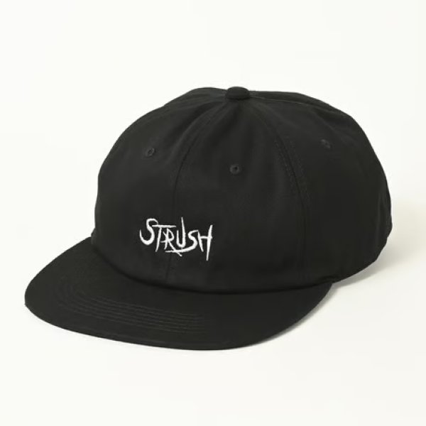 画像1: STRUSH WHEELS "Script EMB Strapback Cap" - BLACK (1)
