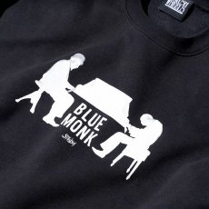 画像2: STRUSH WHEELS "Blue Monk Crewneck Sweat Art by Guru Kato" - BLACK (2)