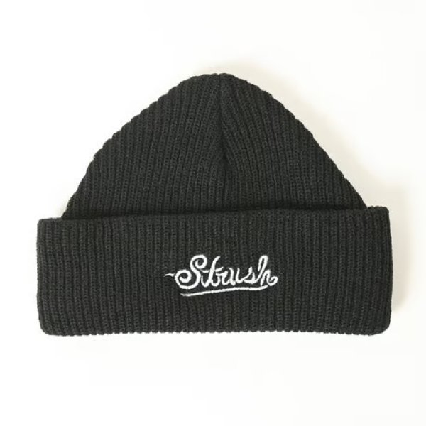 画像1: STRUSH WHEELS "Signature EMB Beanie" - BLACK (1)