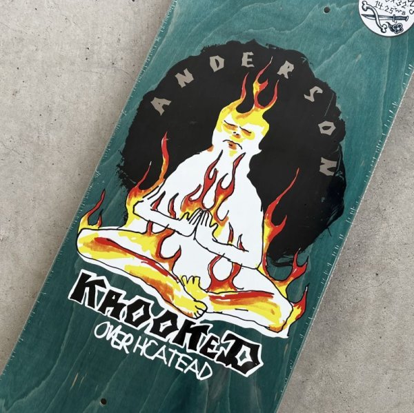 画像2: KROOKED SKATEBOADING "MANDERSON OVERHEAT DECK" - 8.38inch (2)