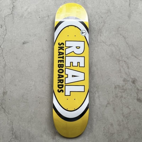 画像1: REAL SKATEBOARDS "REAL CLASSIC OVAL DECK " - 8.06inch (1)