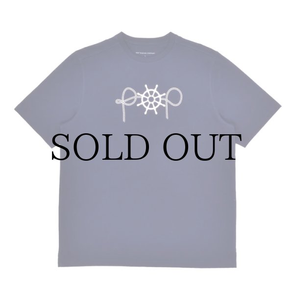 画像1: POP TRADING COMPANY "CAPTAIN TEE" - NAVY (1)