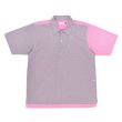 画像1: POP TRADING COMPANY "ITALO CHECKED SHIRT" - RASPBERRY (1)