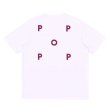 画像1: POP TRADING COMPANY "LOGO TEE" - RASPBERRY (1)