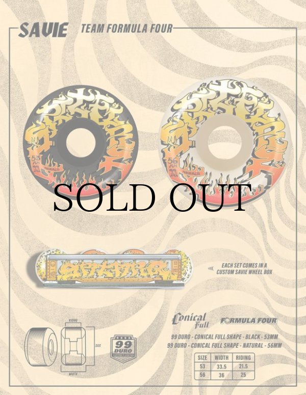 画像3: SPITFIRE WHEELS "SAVIE" - CONICAL FULL 56mm/99A(NATURAL) (3)