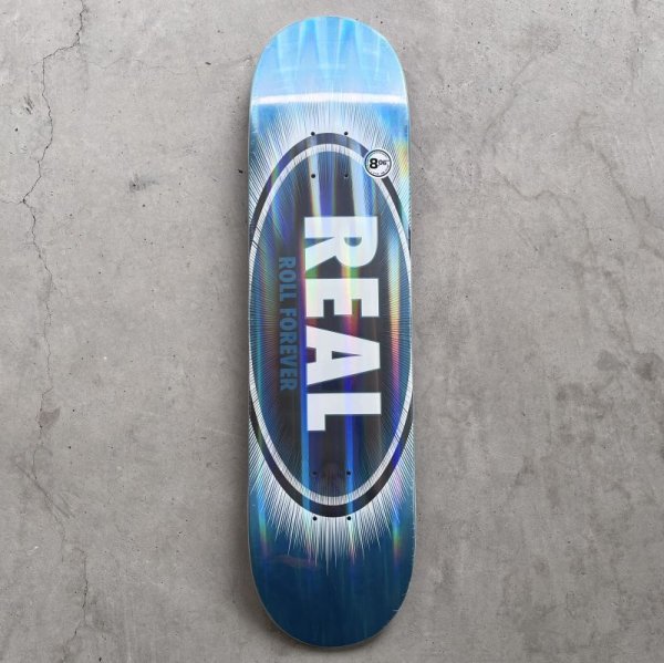 画像1: REAL SKATEBOARDS "ECLIPSE TEAM OVALS DECK " - 8.06inch (1)