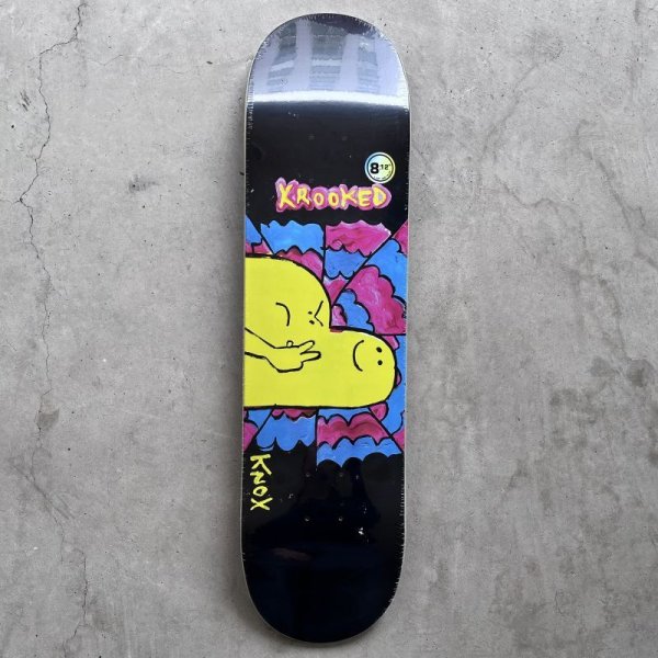 画像1: KROOKED SKATEBOADING "KNOX GREETINGS DECK" - 8.12inch (1)