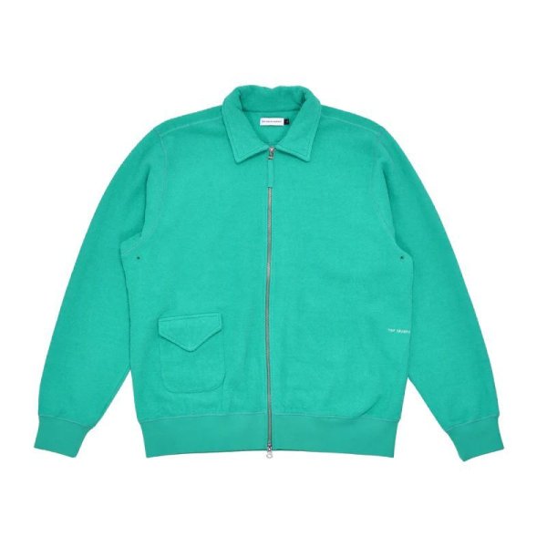 画像1: POP TRADING COMPANY "Full Zip Sweat" - Peacock Green (1)