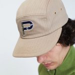 画像3: POP TRADING COMPANY "Nautical Herringbone Fivepanel Hat" - Khaki (3)