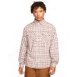 画像1: 【SALE  Lsize】NIKE SB QS “LONG SLEEVE FLANNEL SKATE BUTTON UP SHIRT" - coconut milk/light bone (1)