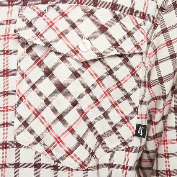 画像3: 【SALE  Lsize】NIKE SB QS “LONG SLEEVE FLANNEL SKATE BUTTON UP SHIRT" - coconut milk/light bone (3)