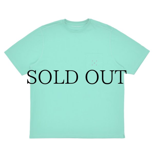 画像1: POP TRADING COMPANY "Pocket Tee" - Peacock Green/Rio Red (1)