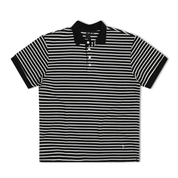 画像1: FORMER MERCHANDISE "UNIFORM STRIPED SS POLO" - WBKWT (1)