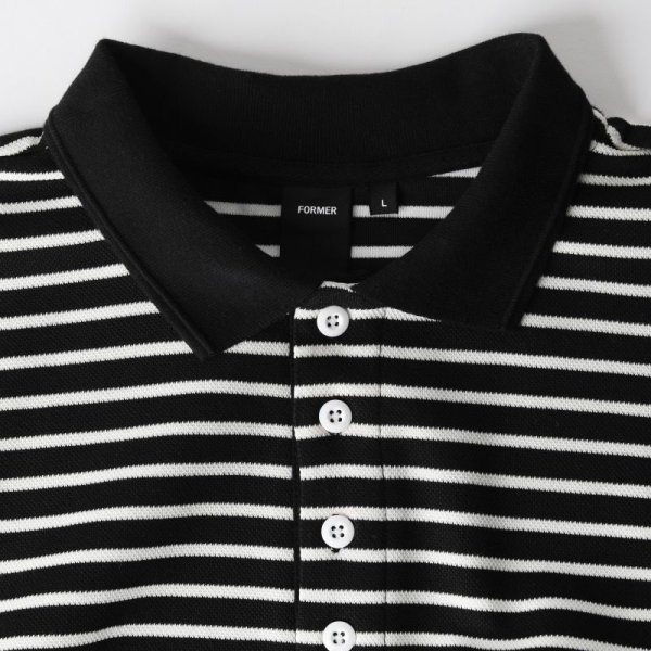画像5: 【 SALE 】FORMER MERCHANDISE "UNIFORM STRIPED SS POLO" - WBKWT (5)