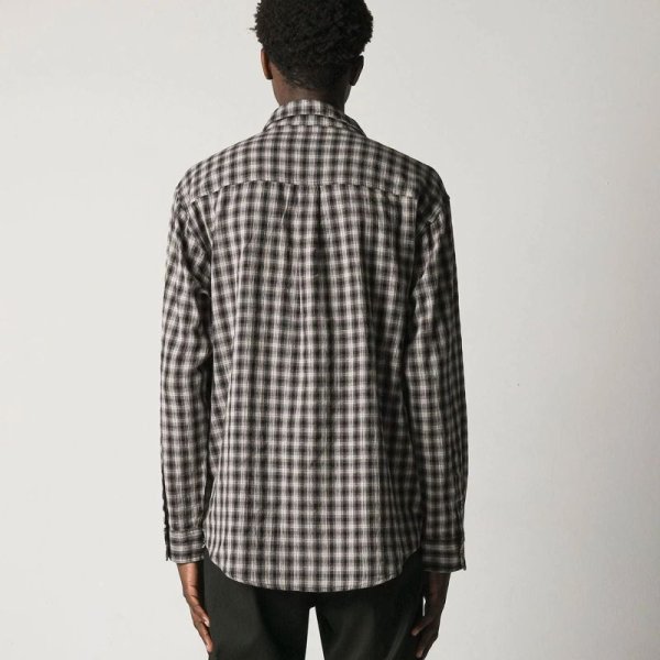 画像3: FORMER MERCHANDISE " VIVIAN CHECK LS SHIRT" - GREY CHECK (3)