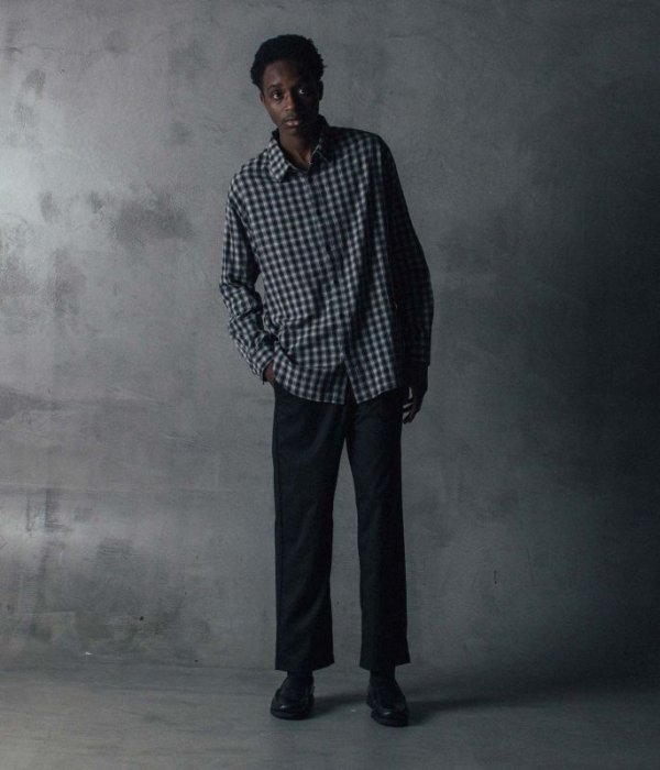 画像6: FORMER MERCHANDISE " VIVIAN CHECK LS SHIRT" - GREY CHECK (6)